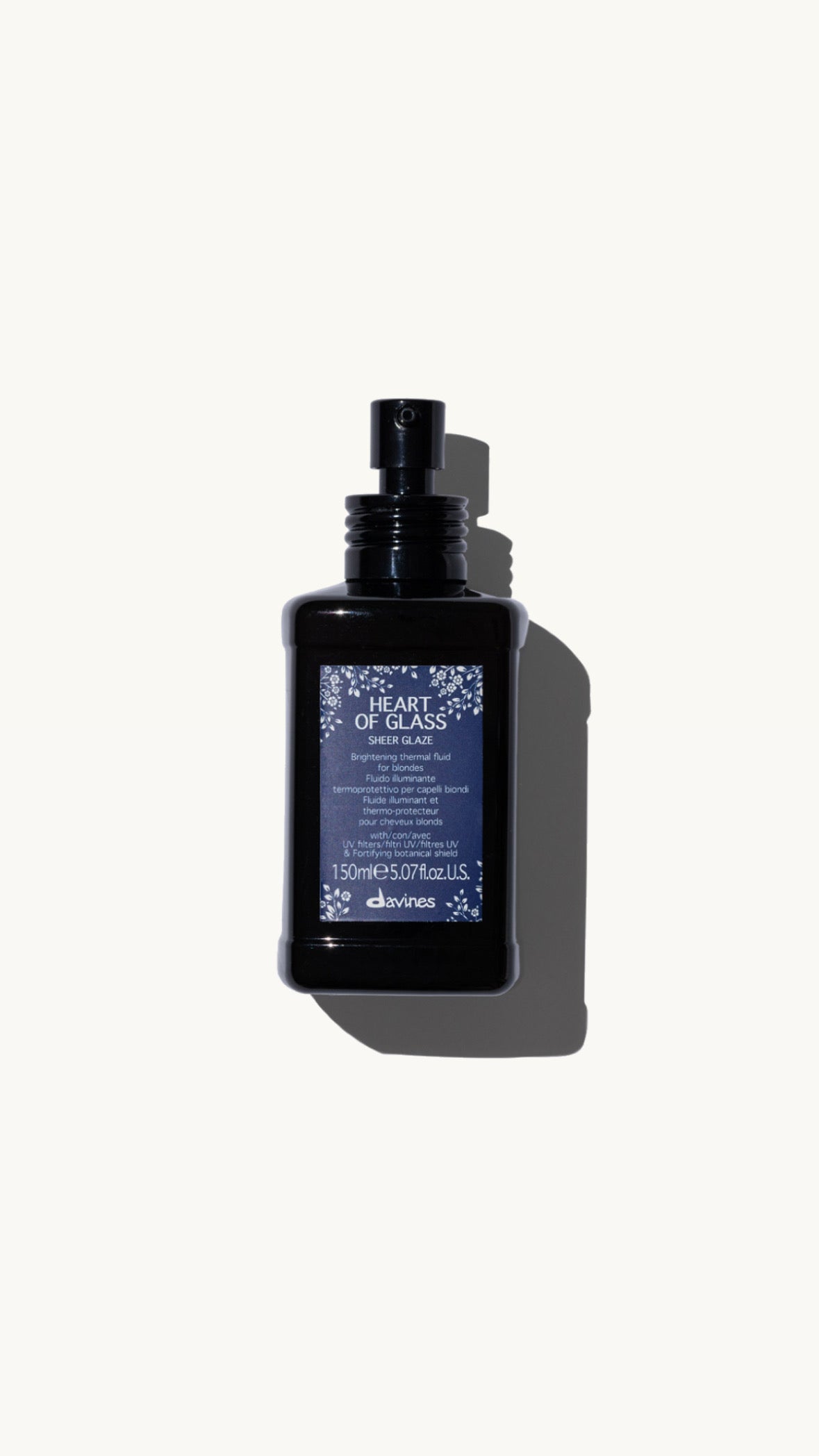 Davines Davines Heart Of Glass Sheer Glaze 150ml - Fluido iluminador com proteção térmica